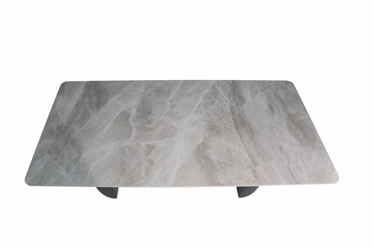HD-11001 — Τραπέζι Italy Light Grey — 180x90x76H cm