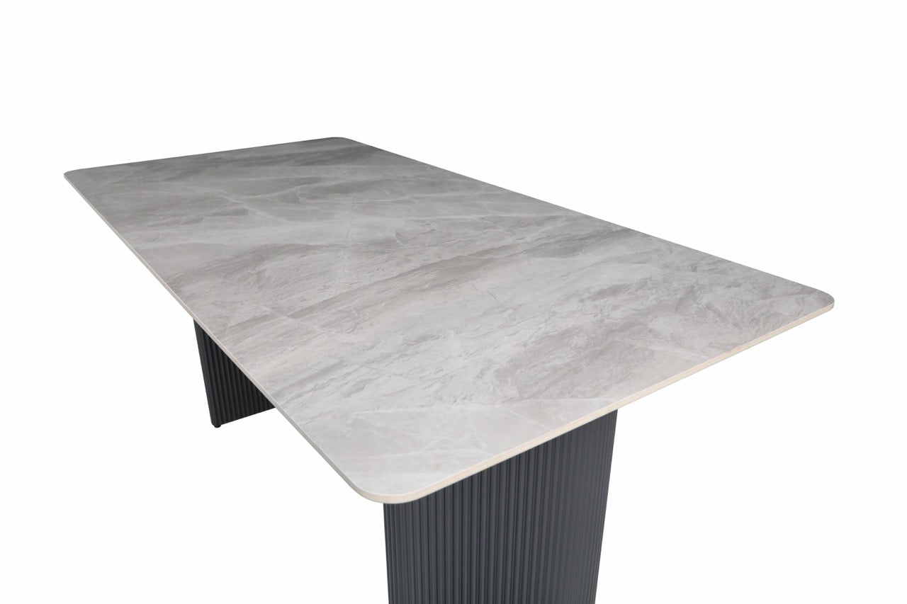 HD-11001 — Τραπέζι Italy Light Grey — 180x90x76H cm