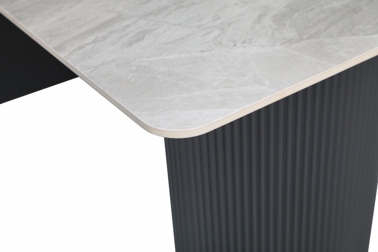 HD-11001 — Τραπέζι Italy Light Grey — 180x90x76H cm