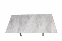 HD-11002 — Επεκτεινόμενο Τραπέζι Italy Light Grey — 120(+30+30)x85x76H cm