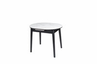 HD-11003 — Επεκτεινόμενο Τραπέζι Gloss Snow White — 95(+25)x76H cm