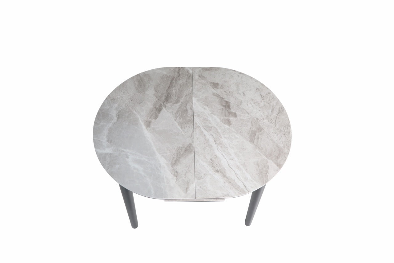 HD-11003 — Επεκτεινόμενο Τραπέζι Italy Light Grey — 95(+25)x76H cm