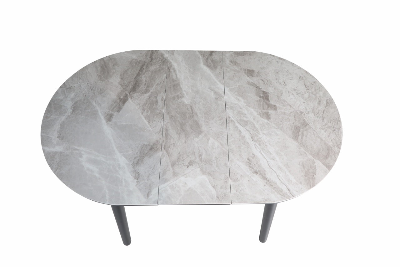 HD-11003 — Επεκτεινόμενο Τραπέζι Italy Light Grey — 95(+25)x76H cm