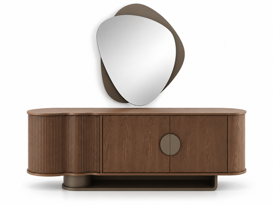 Секретер RIVA 220x41x74 см с огледало